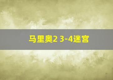 马里奥2 3-4迷宫